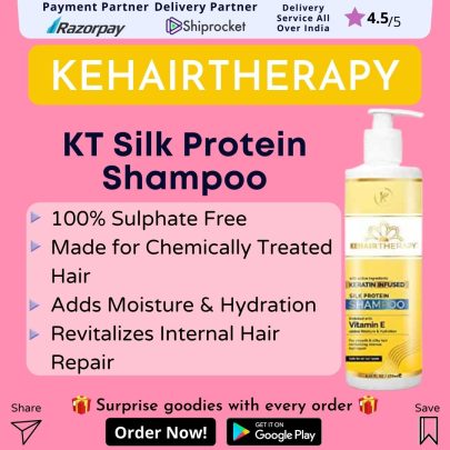 KT Kehairtherapy's Sulfate Free Silk Protein shampoo