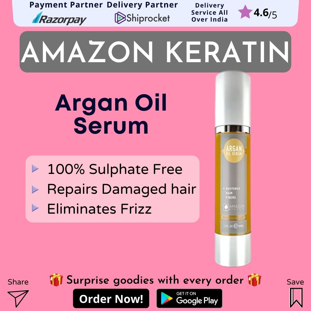 AMAZON-KERATIN ARGAN OIL SERUM- 50 ML