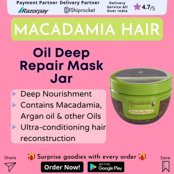 Macadamia Oil Deep Repair Mask Jar