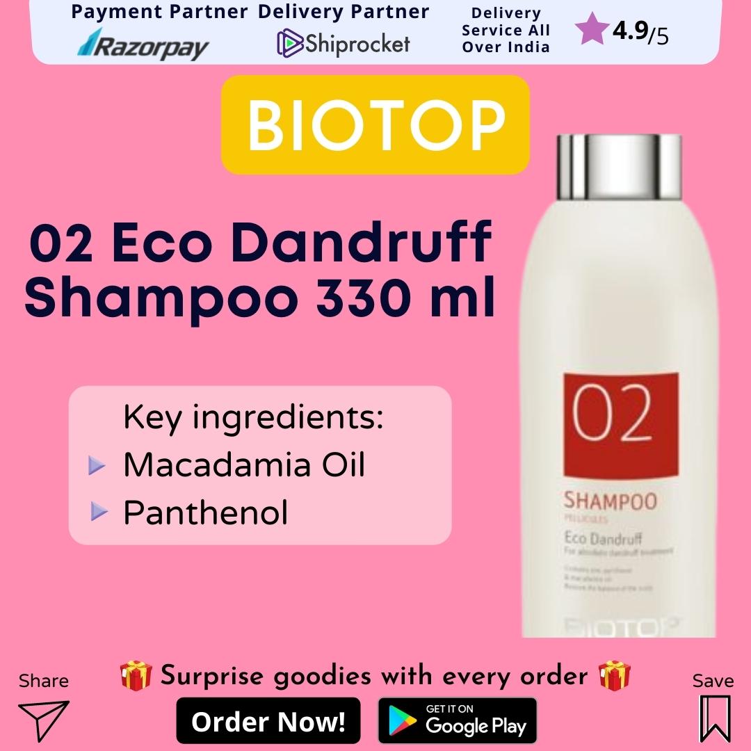 BIOTOP 02 Eco Dandruff Shampoo 330 ml